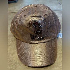 Disney Parks Excl. Earidescent Pink/Purple Mickey Mouse Adjustable Hat Cap NEW